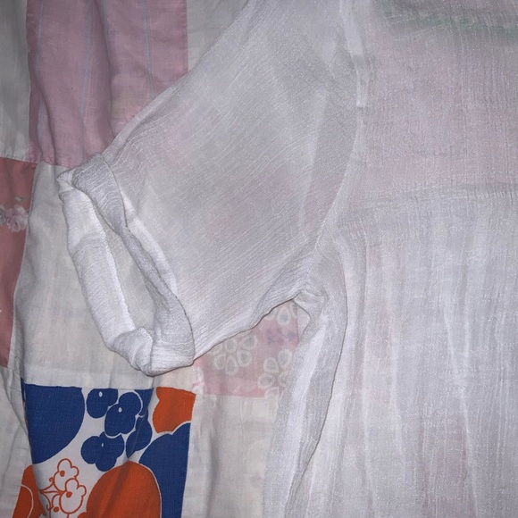 handmade‎ sheer flowy button up top - Picture 4 of 9
